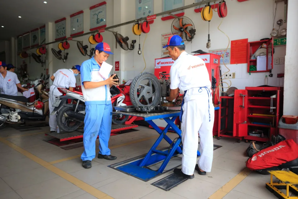 Khu rửa xe